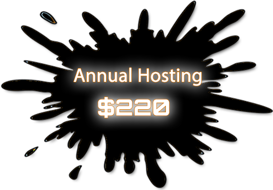 Annual hosting cost $220.00