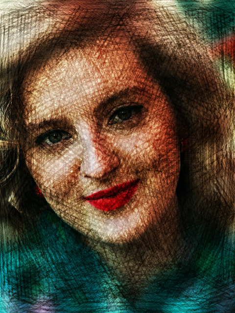 Coloured Pencil Portrait Design