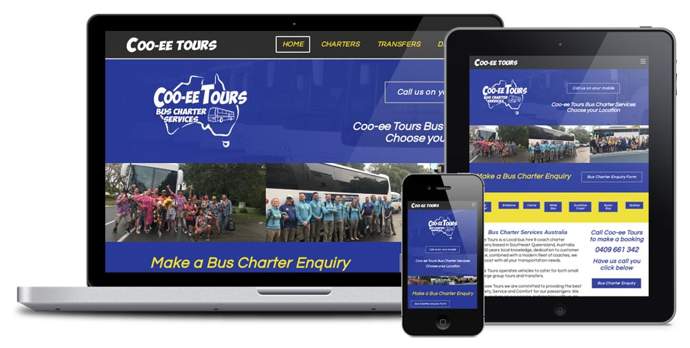 Cooee Tours Website Conversion